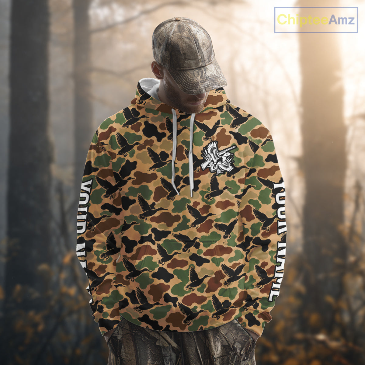 Mallard Duck Hunting Shirt Custom Vintage Duck Camouflage Hunter Gift Apparel NHT1750