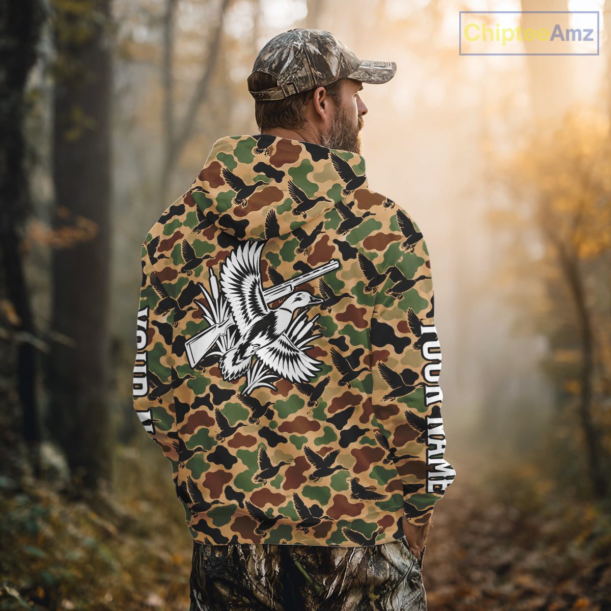 Mallard Duck Hunting Shirt Custom Vintage Duck Camouflage Hunter Gift Apparel NHT1750