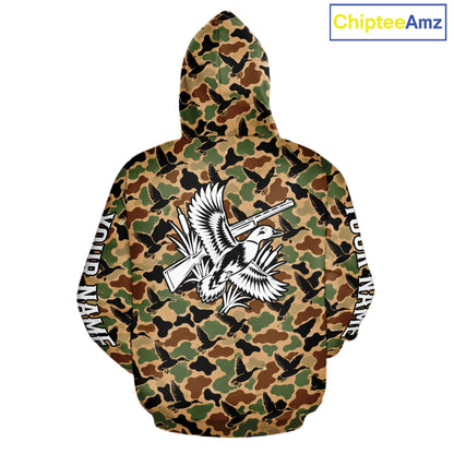 Mallard Duck Hunting Shirt Custom Vintage Duck Camouflage Hunter Gift Apparel NHT1750
