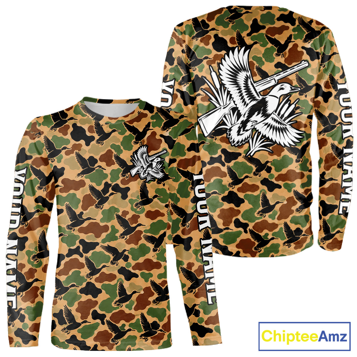 Mallard Duck Hunting Shirt Custom Vintage Duck Camouflage Hunter Gift Apparel NHT1750
