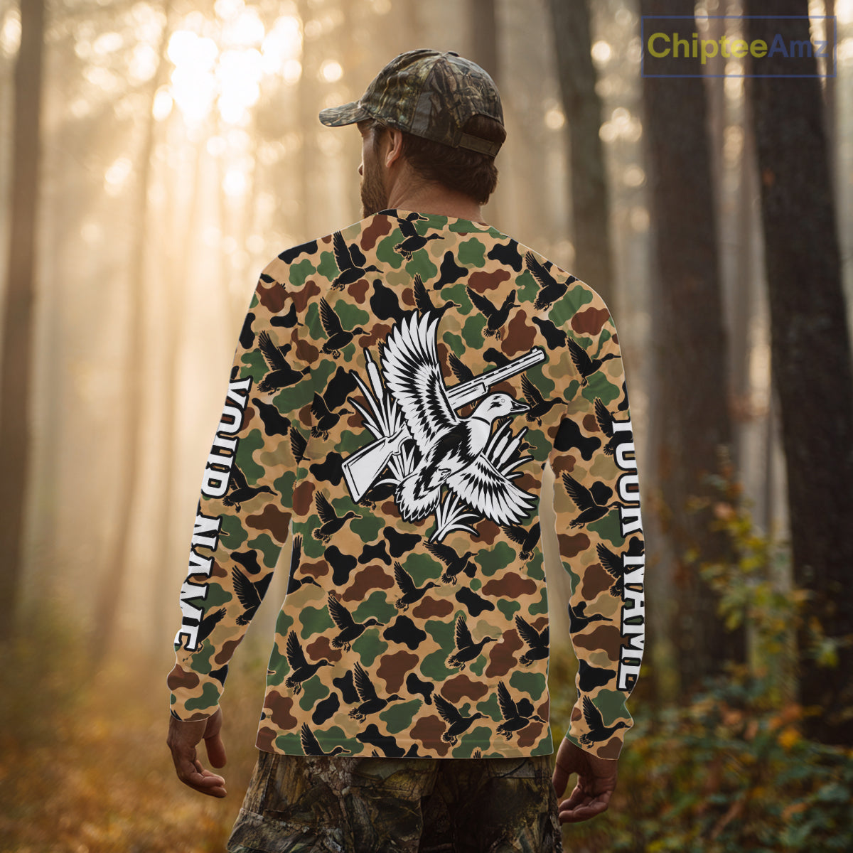 Mallard Duck Hunting Shirt Custom Vintage Duck Camouflage Hunter Gift Apparel NHT1750