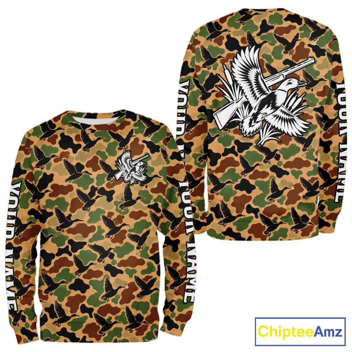 Mallard Duck Hunting Shirt Custom Vintage Duck Camouflage Hunter Gift Apparel NHT1750