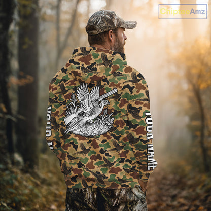 Pheasant Hunting Shirt Custom Vintage Pheasant Camouflage Hunter Gift Apparel NHT1751