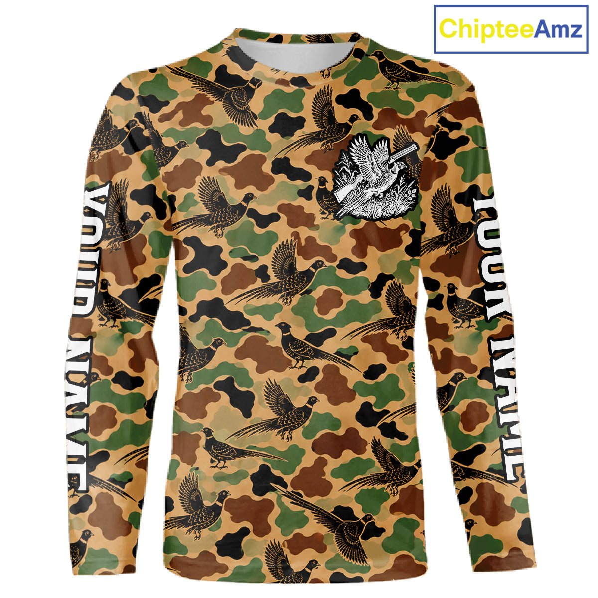 Pheasant Hunting Shirt Custom Vintage Pheasant Camouflage Hunter Gift Apparel NHT1751