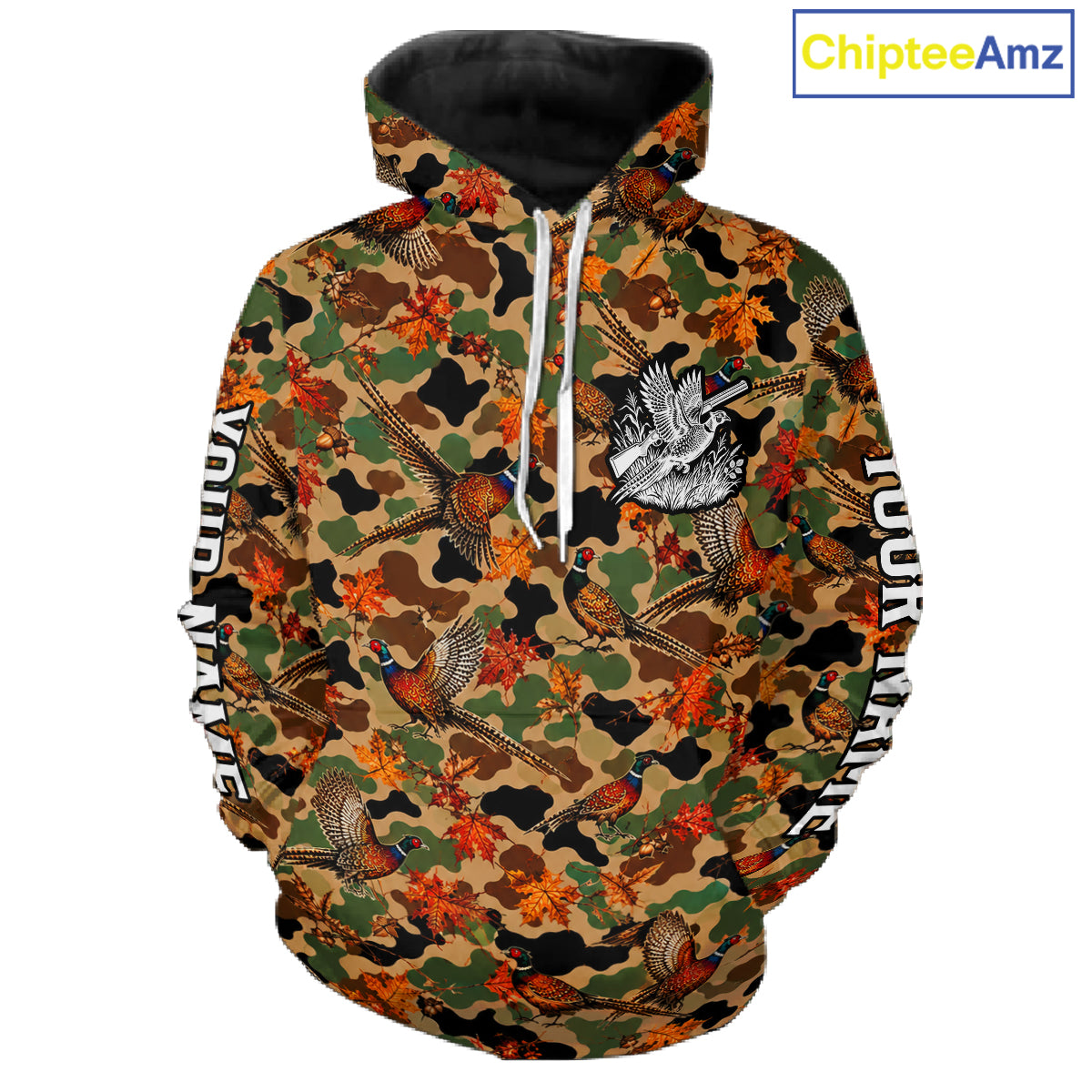 Pheasant Hunting Shirt Custom Vintage Pheasant Camouflage Auttumn Hunter Gift Apparel NHT1752