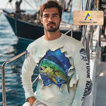 Load image into Gallery viewer, Mahi Mahi Fishing Long Sleeve Shirt 3D Ocean Fish Graphic Angler Gift For Fishing Lovers For Men The Brand ChipteeAmz