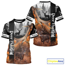 Load image into Gallery viewer, Deer Hunting Camo Custom Name 3D All Over Print Orange Black Best Hunting Clothes For Season NHT256