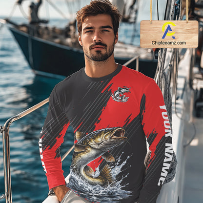 Catfish Fishing Long Sleeve Tournament Shirts, Personalized Catfish Fishing Jerseys NHT589
