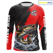 Load image into Gallery viewer, Catfish Fishing Long Sleeve Tournament Shirts, Personalized Catfish Fishing Jerseys NHT589