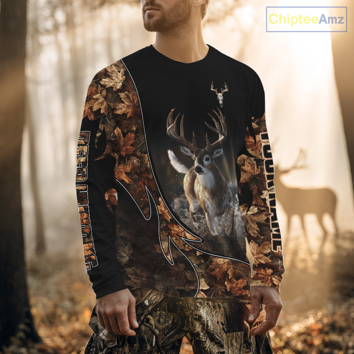 American Flag Eagle Skull Blue Lightning Thunder Mens Bowling Shirts Custom Bowling Team Jersey NQS10725