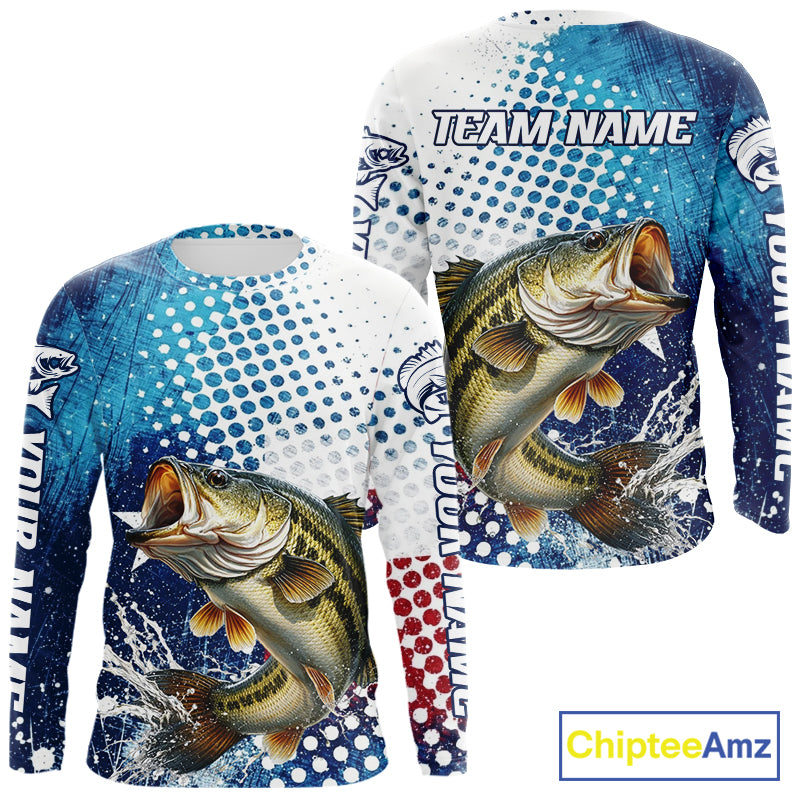Design Texas Flag Bass Fishing Shirts, Texas Bass Fishing Shirts Long Sleeve  NHT603