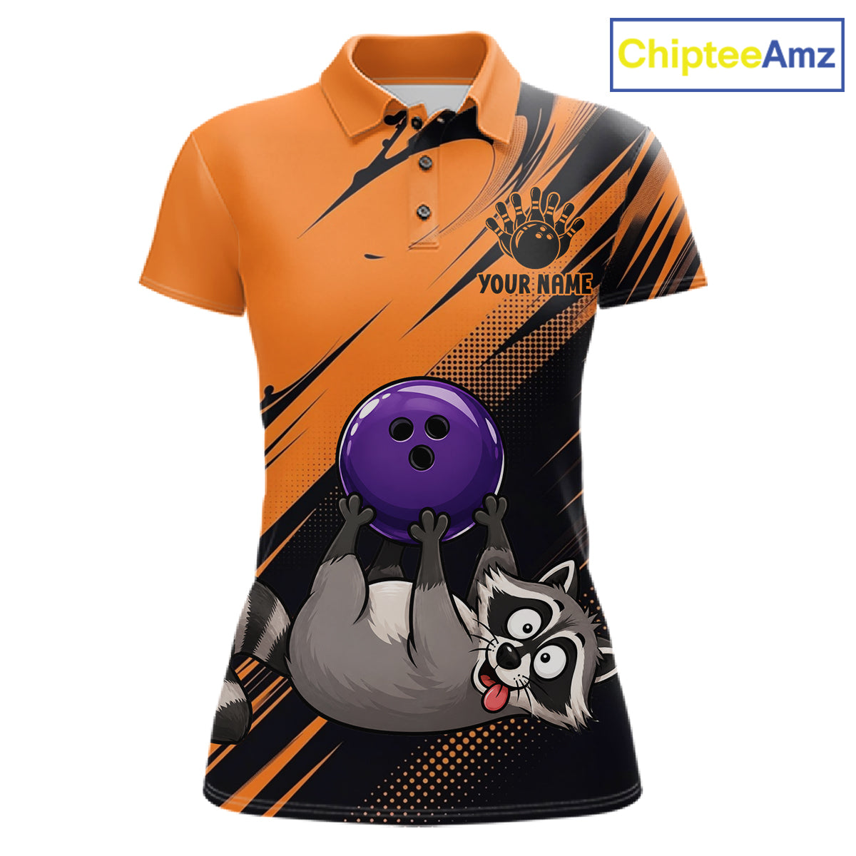 Funny Raccoon Bowling Shirt Custom Personalized Bowling Jersey, Bowling Team Gift For Women NHT1415