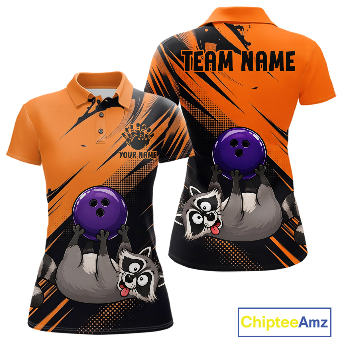 Funny Raccoon Bowling Shirt Custom Personalized Bowling Jersey, Bowling Team Gift For Women NHT1415