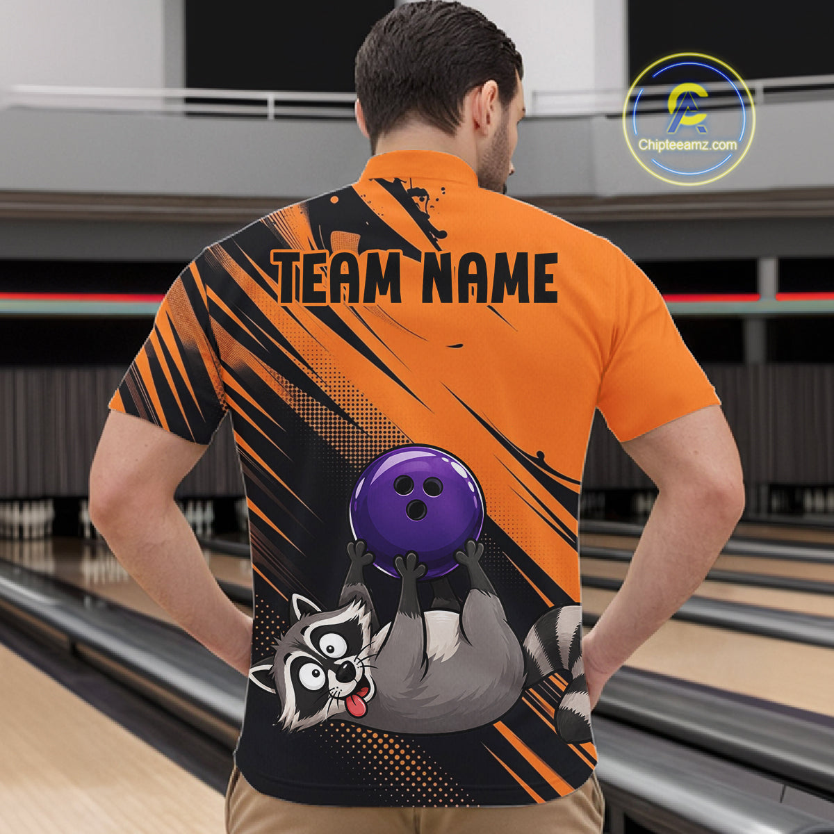 Funny Raccoon Bowling Shirt Custom Personalized Bowling Jersey, Bowling Team Gift For Men NHT1415