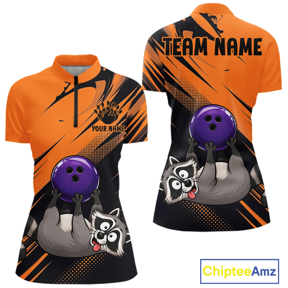Funny Raccoon Bowling Shirt Custom Personalized Bowling Jersey, Bowling Team Gift For Women NHT1415
