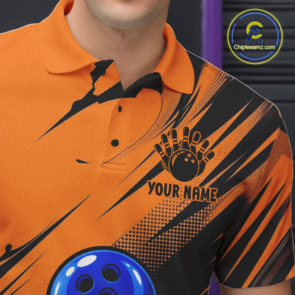 Funny Cat Bowling Shirt Custom Personalized Bowling Jersey, Bowling Team Gift For Men NHT1416