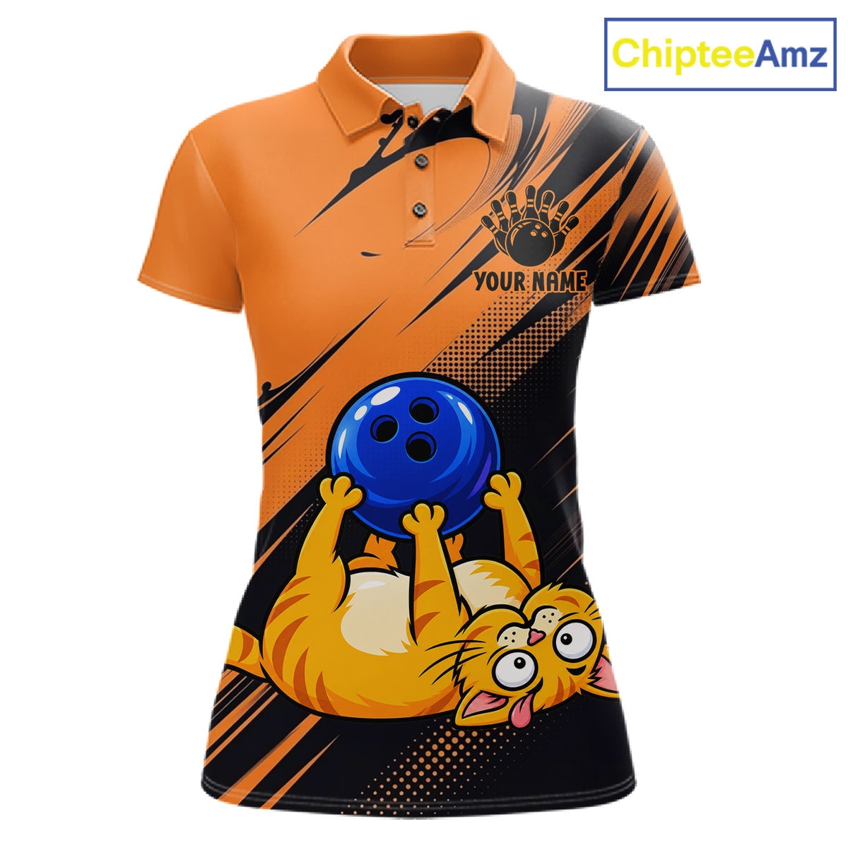 Funny Cat Bowling Shirt Custom Personalized Bowling Jersey, Bowling Team Gift For Women NHT1416