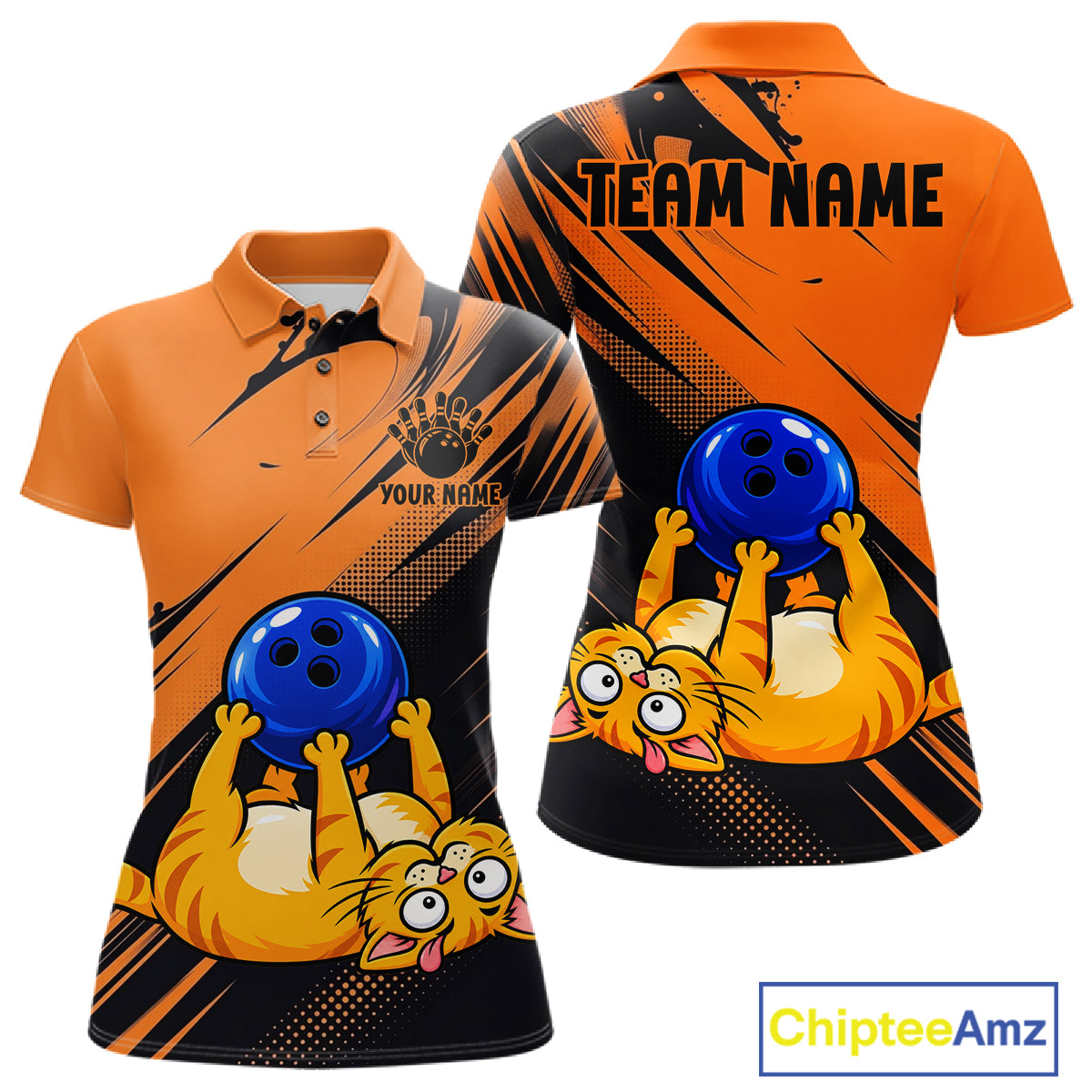 Funny Cat Bowling Shirt Custom Personalized Bowling Jersey, Bowling Team Gift For Women NHT1416