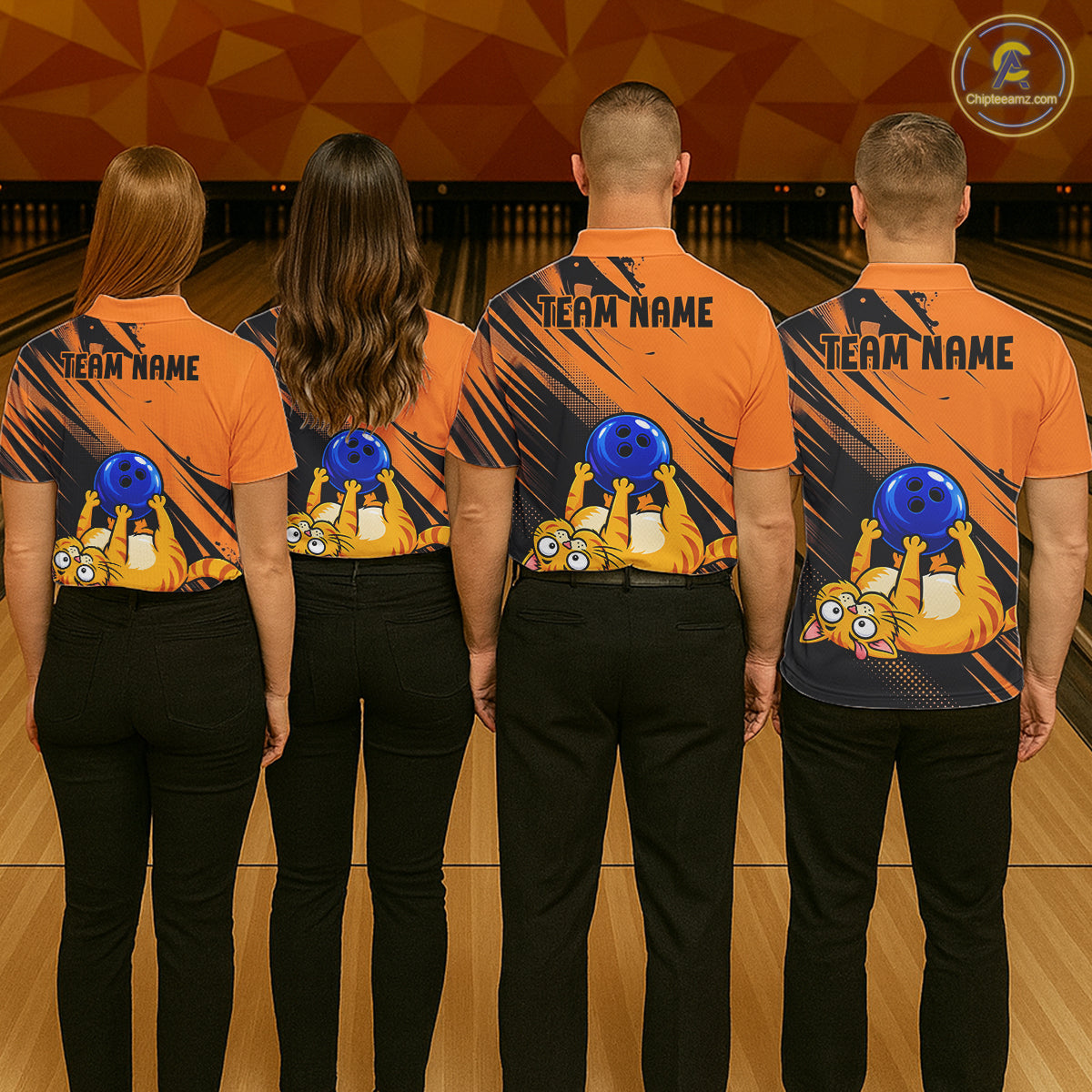 Funny Cat Bowling Shirt Custom Personalized Bowling Jersey, Bowling Team Gift For Men NHT1416