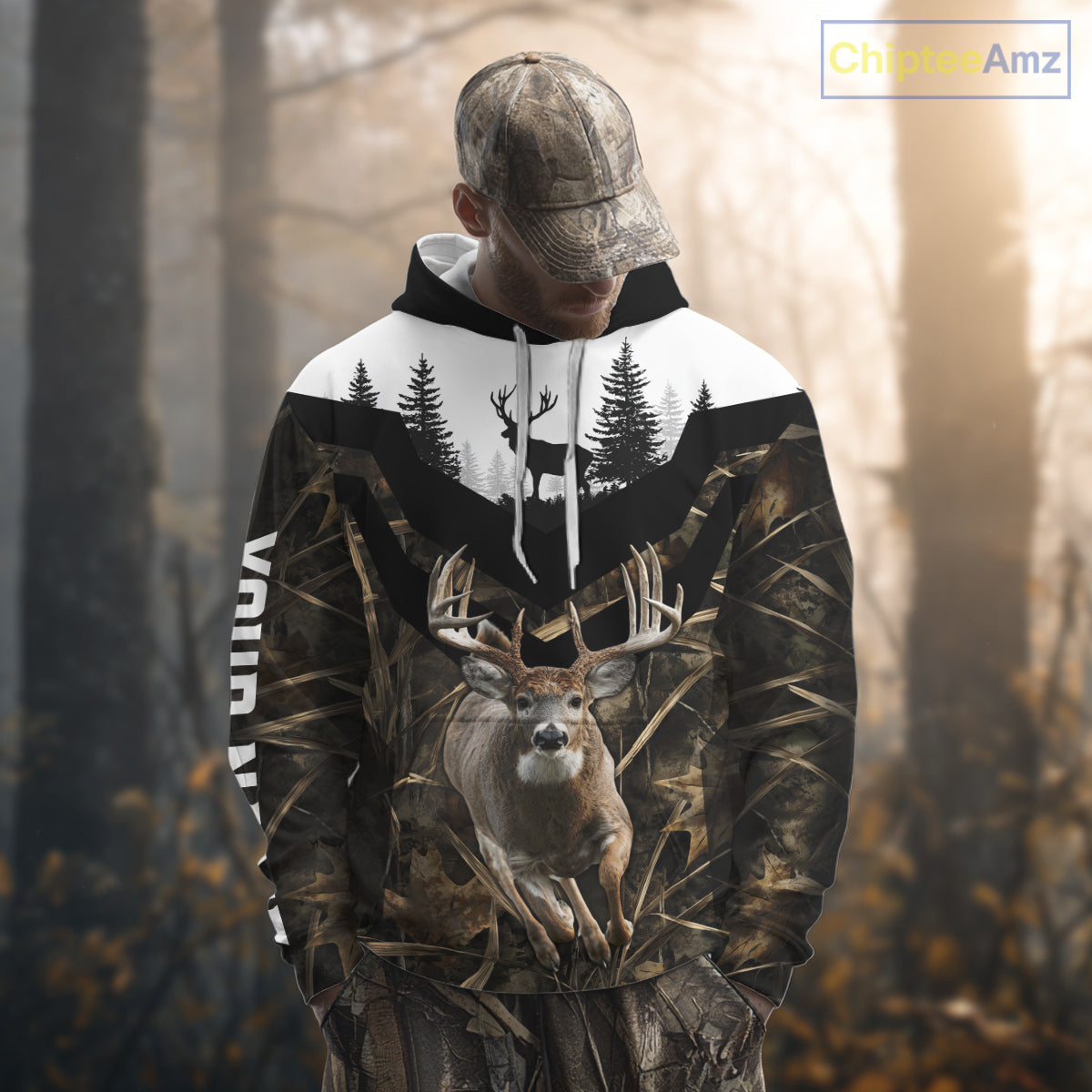 Deer Buck Custom Name 3D All Over Printed Shirts, Deer Hunting Shirt, Hunting Season NHT328