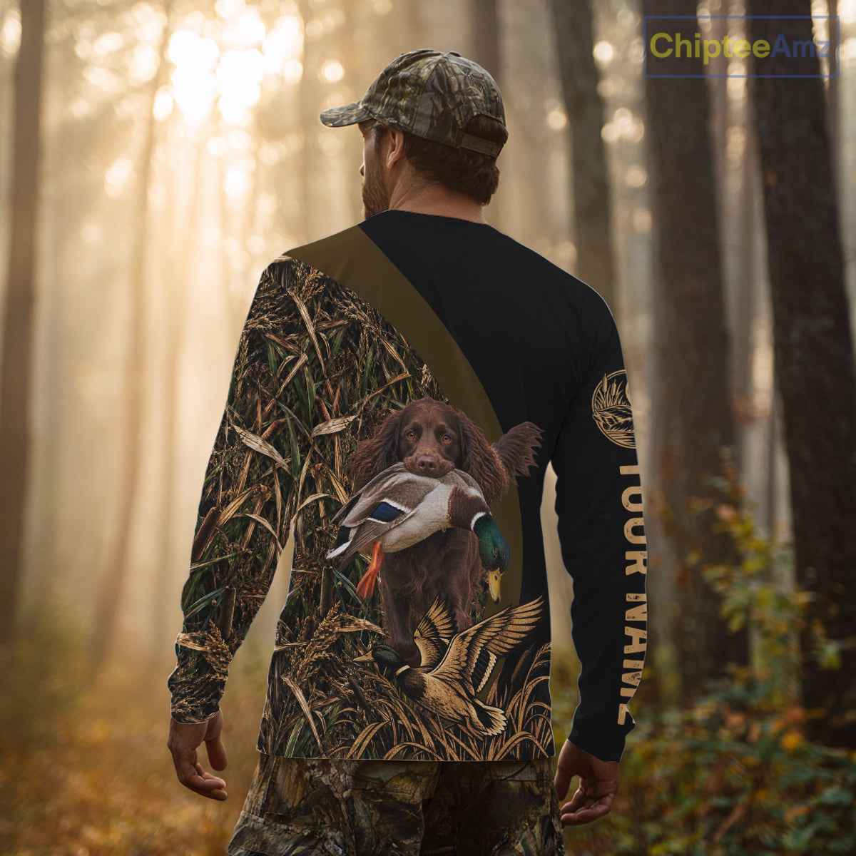 Duck Hunting With Dogs Shirt, Boykin Spaniel Duck Hunting Jersey, Waterfowl Hunting Gift NHT1780