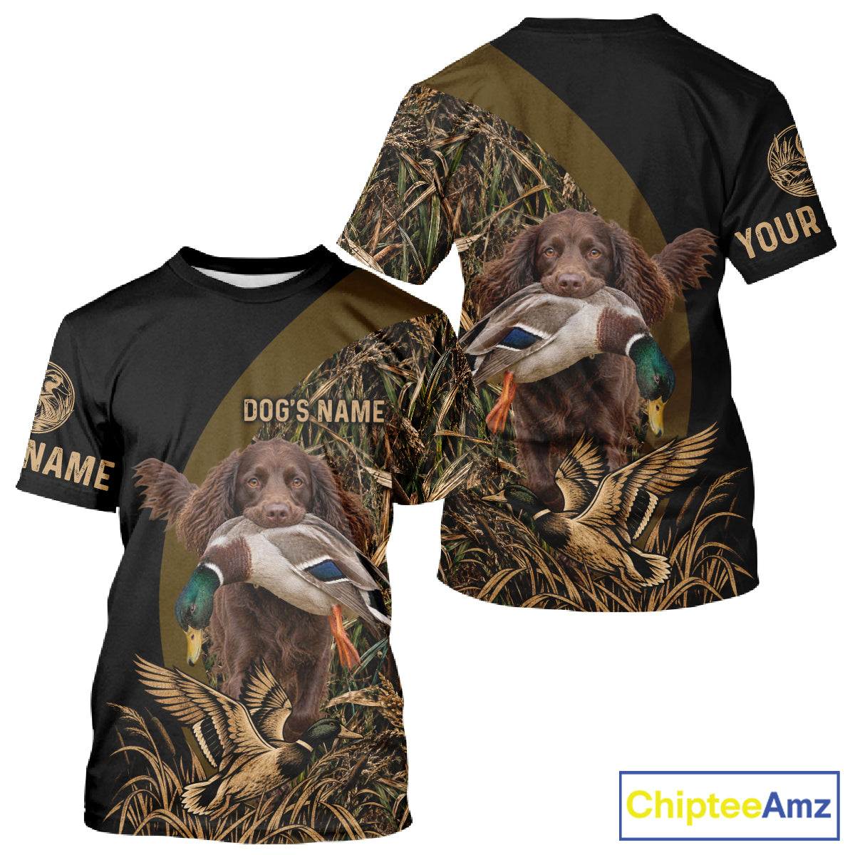 Duck Hunting With Dogs Shirt, Boykin Spaniel Duck Hunting Jersey, Waterfowl Hunting Gift NHT1780