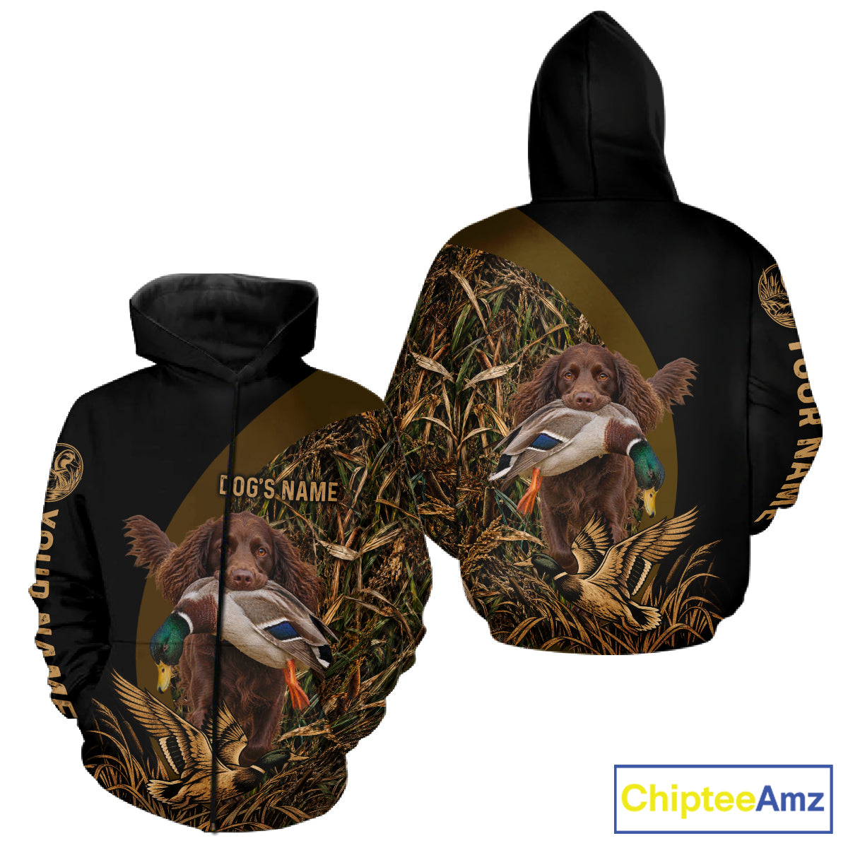 Duck Hunting With Dogs Shirt, Boykin Spaniel Duck Hunting Jersey, Waterfowl Hunting Gift NHT1780