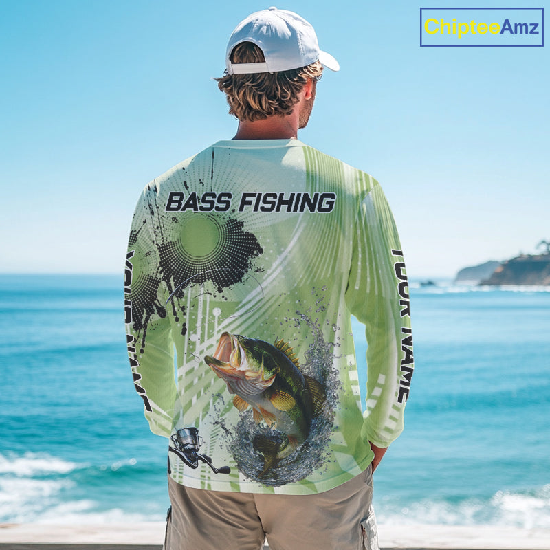 Largemouth Bass Fishing Shirts Long Sleeve, Personalized Fishing Gift NHT379