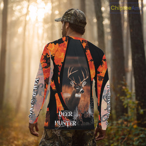 Beautiful Deer Hunting Shirt Orange Camo Custom Name Hunting Clothes For Deer Hunters NHT79