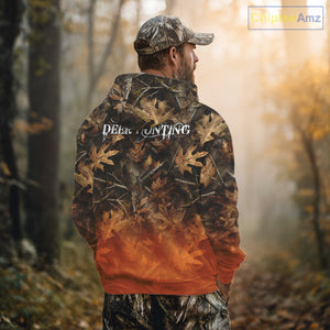 Fall Season Deer Hunting Shirt Custom Name Camo Clothes For Men Best Deer Hunting NHT81