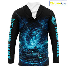 Load image into Gallery viewer, Personalized Marlin Fishing Shirt Long Sleeve  For Men, Marlin Action Angler Shirt NHT436