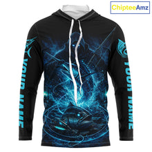 Load image into Gallery viewer, Personalized Marlin Fishing Shirt Long Sleeve  For Men, Marlin Action Angler Shirt NHT436