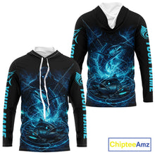 Load image into Gallery viewer, Personalized Marlin Fishing Shirt Long Sleeve  For Men, Marlin Action Angler Shirt NHT436