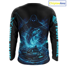 Load image into Gallery viewer, Personalized Marlin Fishing Shirt Long Sleeve For Men, Marlin Action Angler Shirt NHT436