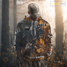 Load image into Gallery viewer, Personalized Grim Reaper Deer Hunting 3D Camo Shirt , Deer Hunting Shirt NHT278