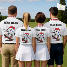 Load image into Gallery viewer, Mens Golf Polo Shirt Argyle Pattern Golf Shirts For Mens Funny Golf Ball Shirt Gifts|Red  NHT861