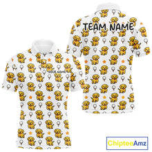 Load image into Gallery viewer, Custom Golden Retriever Mens Golf Polo Shirt - Personalized Dog Lover Team Name Jersey