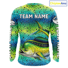 Load image into Gallery viewer, Mahi Mahi Fishing Team Jerseys, Mahi Mahi Fishing Shirts Long Sleeve Green Camo  NHT614