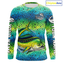 Load image into Gallery viewer, Mahi Mahi Fishing Team Jerseys, Mahi Mahi Fishing Shirts Long Sleeve Green Camo  NHT614
