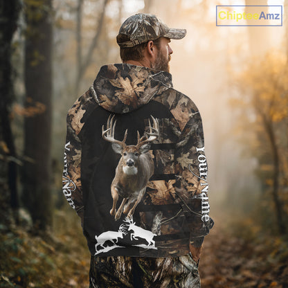 Whitetail Deer Hunting 3D All Over Printed Hoodie, Sweatshirt Hunting for Deer Hunter NHT338