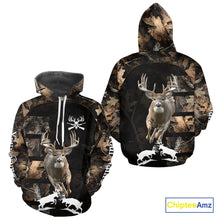 Load image into Gallery viewer, Whitetail Deer Hunting 3D All Over Printed Hoodie, Sweatshirt Hunting for Deer Hunter NHT338