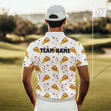 Load image into Gallery viewer, Funny Pizza Pattern Golf Shirt Men's Polo Shirts, Best Golf Polo Golf Shirt For Team NHT777