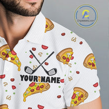 Load image into Gallery viewer, Funny Pizza Pattern Golf Shirt Men's Polo Shirts, Best Golf Polo Golf Shirt For Team NHT777