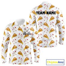 Load image into Gallery viewer, Funny Pizza Pattern Golf Shirt Men's Polo Shirts, Best Golf Polo Golf Shirt For Team NHT777