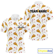 Load image into Gallery viewer, Funny Pizza Pattern Golf Shirt Men's Polo Shirts, Best Golf Polo Golf Shirt For Team NHT777