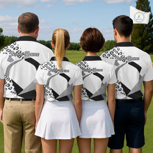 Load image into Gallery viewer, Geometric Leopard Fusion Performance Mens Golf Polo Shirt, Golf Gift For Men NHT722