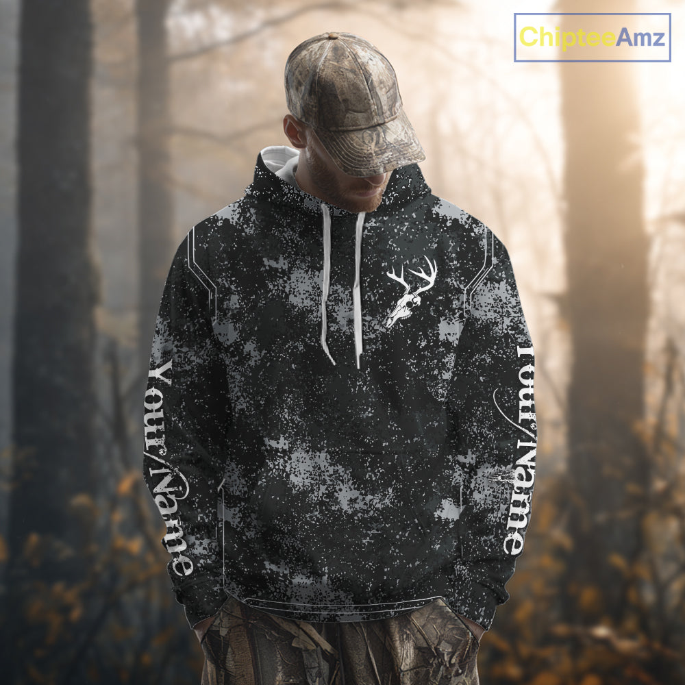 Deer Hunting Deer Skull Antlers Hunter Vintage Grunge Hunting Gift, Gift For Hunter NHT1364