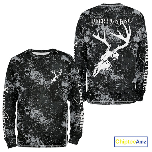 Deer Hunting Deer Skull Antlers Hunter Vintage Grunge Hunting Gift, Gift For Hunter NHT1364