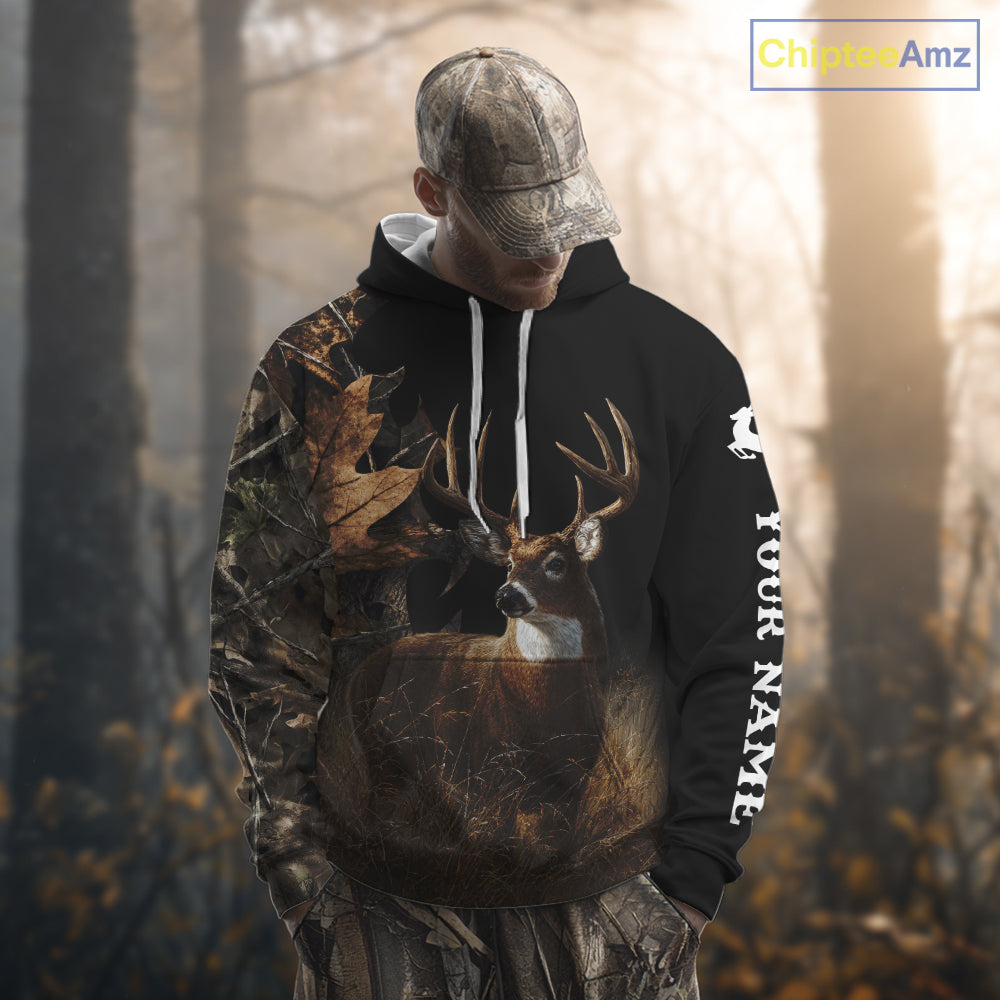 Deer Buck Custom Name 3D All Over Print Shirt, Deer Hunting Shirt, Hunting Season NHT1518