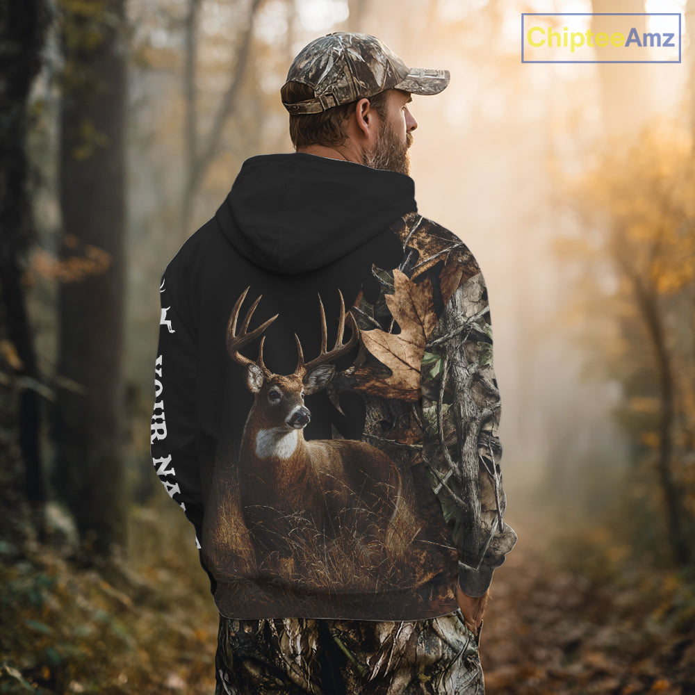 Deer Buck Custom Name 3D All Over Print Shirt, Deer Hunting Shirt, Hunting Season NHT1518